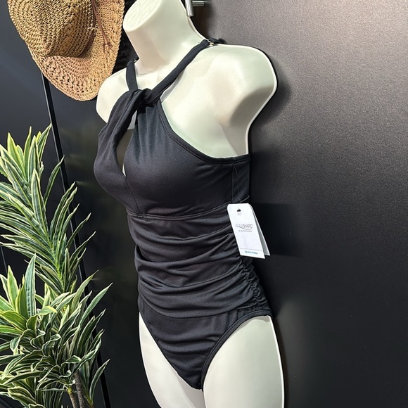 Dolphin Aquashape UV protection,tummy control,twist front keyhole,ruched swim - Picture 4 of 14